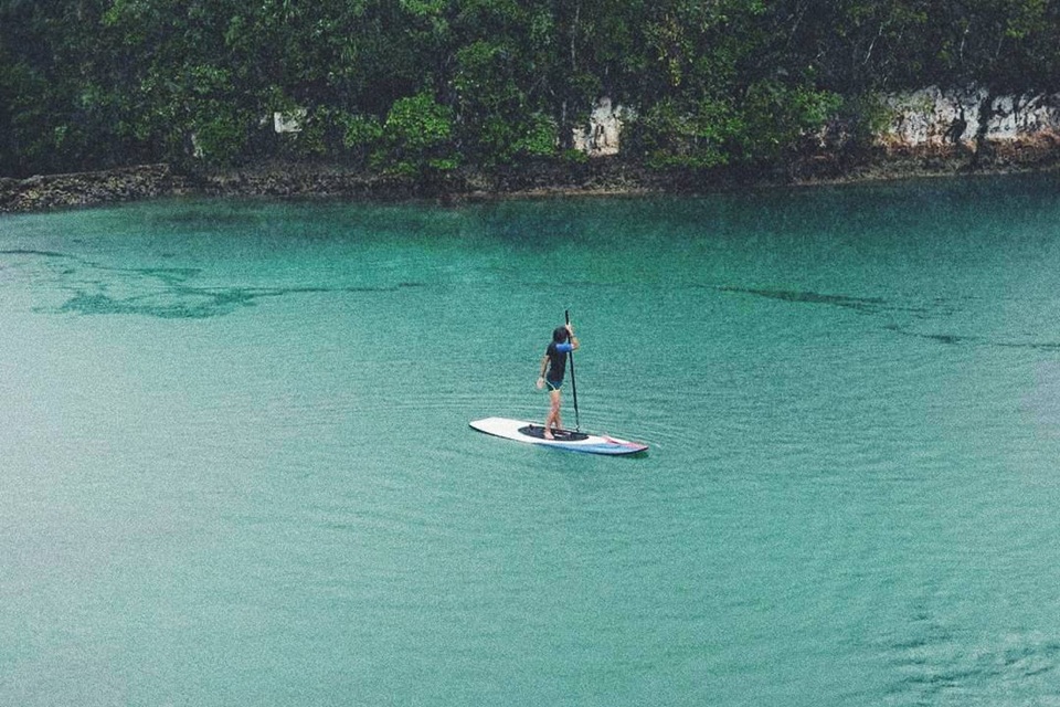 Paddle Boarding in Sugba Lagoon