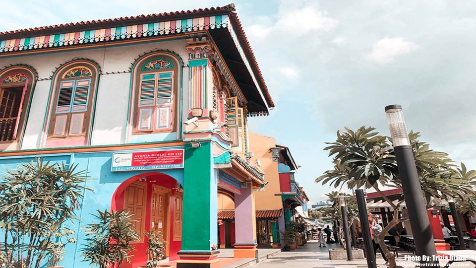 Colorful Houses In Little India Singapore