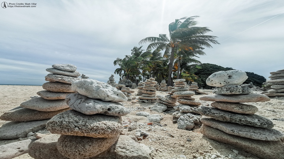 Stone Balancing at Cabugao Gamay Island - Gigantes Island